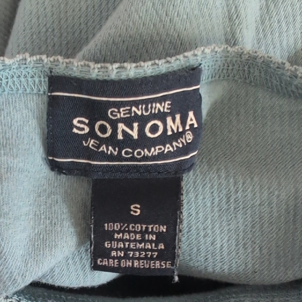 Sonoma Light Blue Green Soft Knit Long Sleeve Top S - Picture 5 of 5